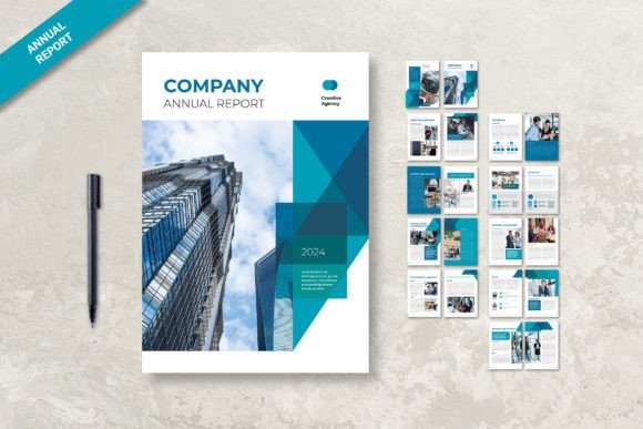 Annual Report Creative Light Blue: A Template for Clear Communication