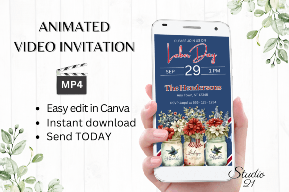 Effortless Labor Day Invitations: Edit & Send in Minutes