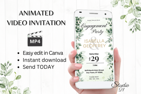 Elegant Invitations in Minutes: The W1404 Digital Template