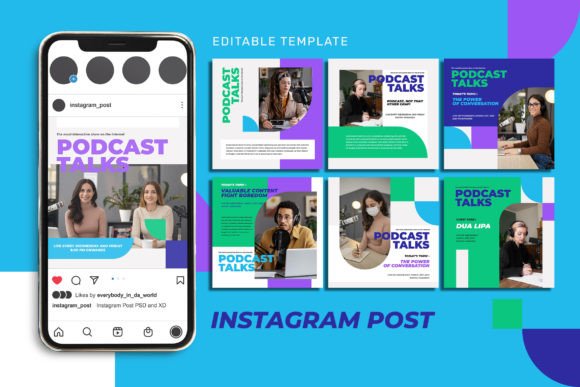 Elevate Your Brand with Podcast Talks Instagram Post