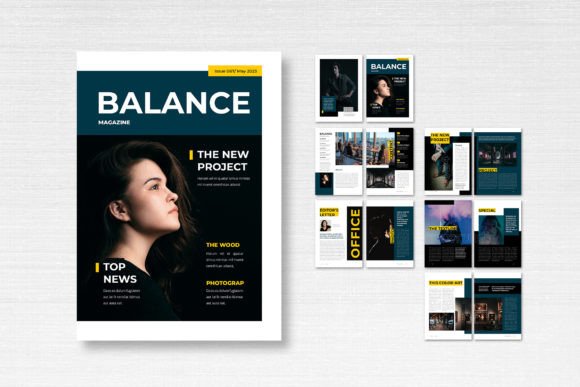 Magazine Template – Balance: Achieve Clean Editorial Design