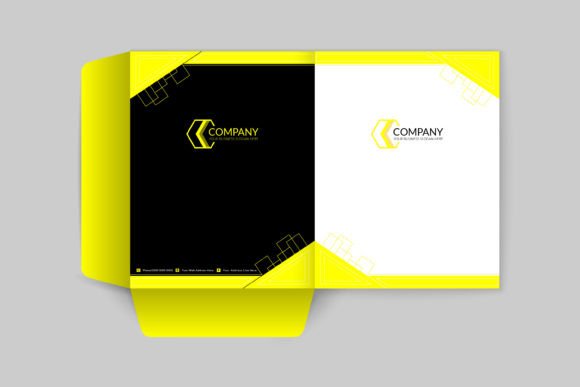 Master Your Brand's First Impression with a Yellow Presentation Folder