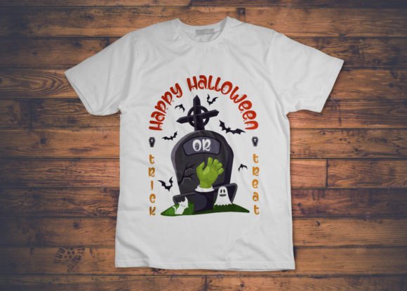 Spooky Season Style: Halloween Trick or Treat T-Shirt Design