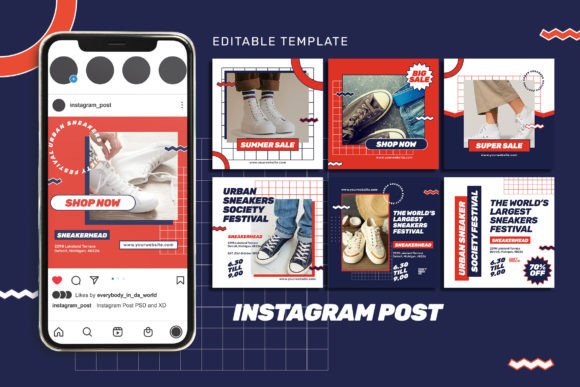 Stylish Sneakers Store Instagram Posts for Your Brand